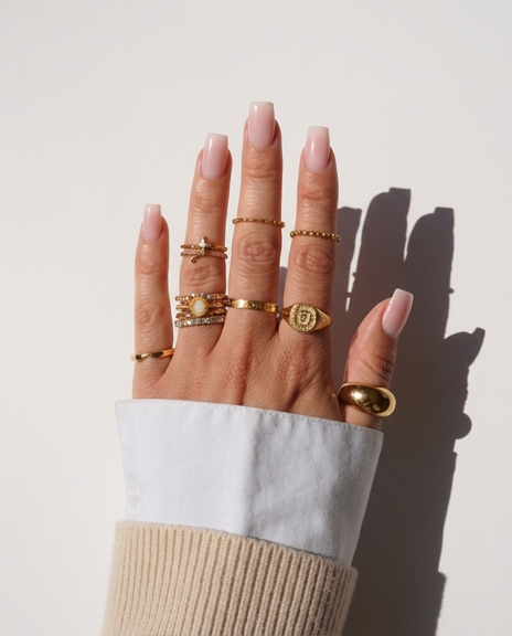 Baby Blush - Pale Pink Short Square Press-On Nails | Iconic.Press