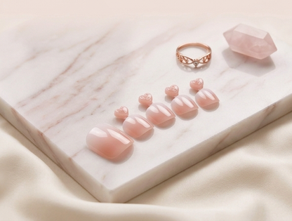 Ombré Obsession - Matching Blush Mani & Pedi Press-On Nails | Iconic.Press
