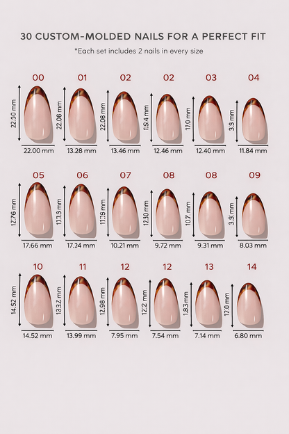 Vixen - Leopard Almond French Press-On Nails | Iconic.Press