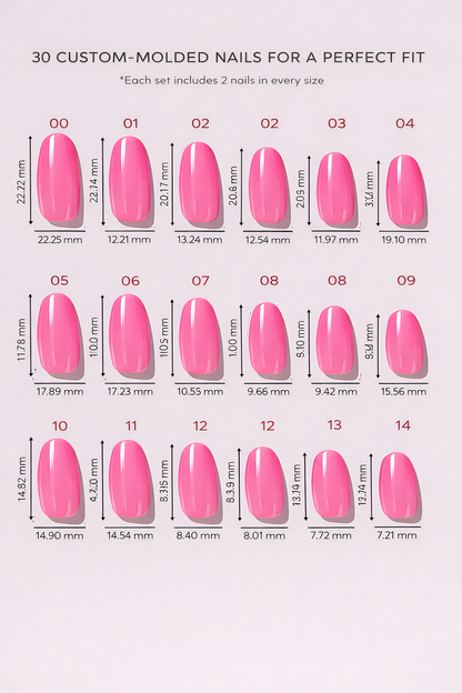 Barbie Girl - Hot Pink Short Oval Press-On Nails | Iconic.Press
