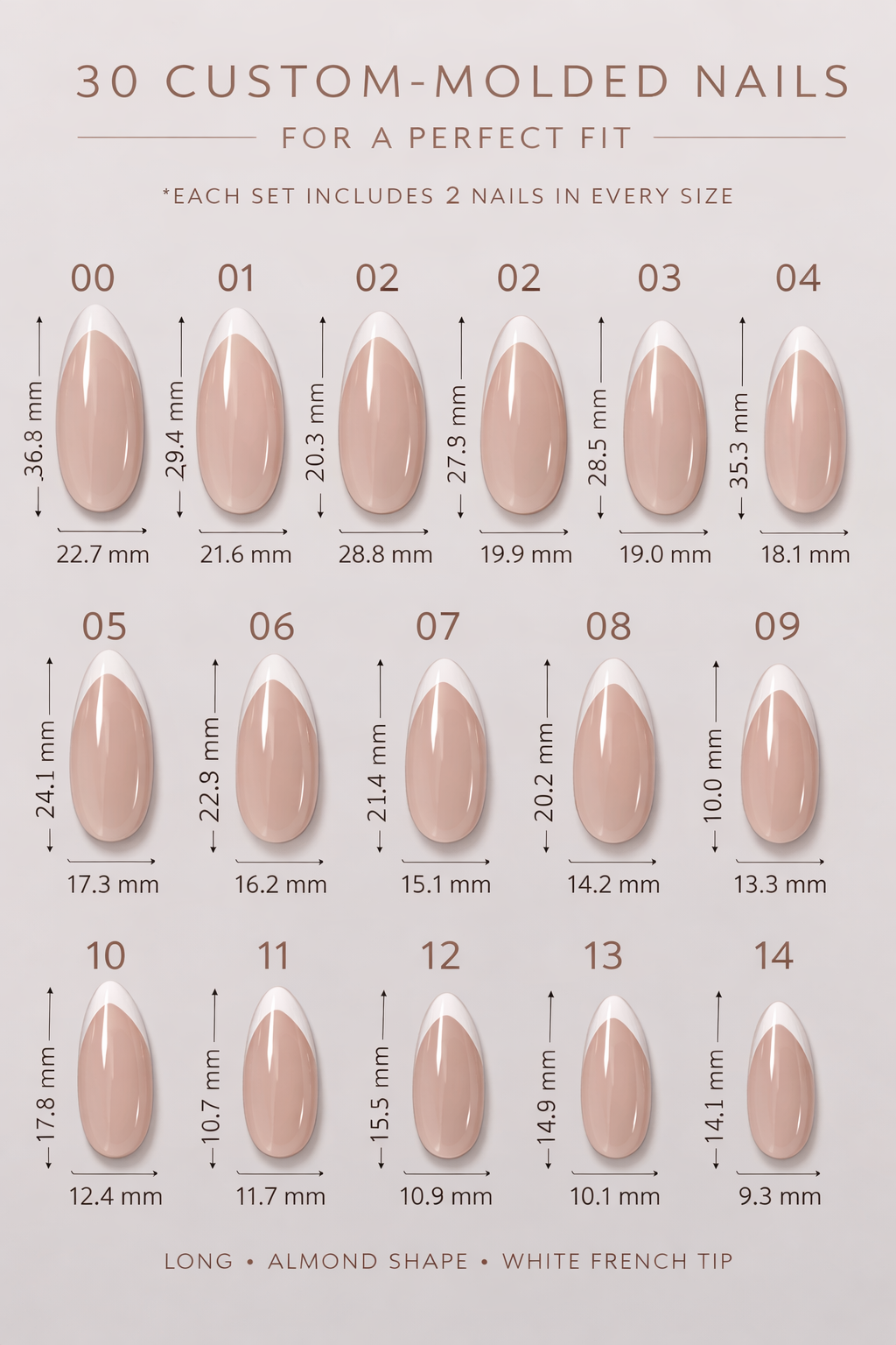 Sheer Icon - French Almond Press-On Nails | Iconic.Press