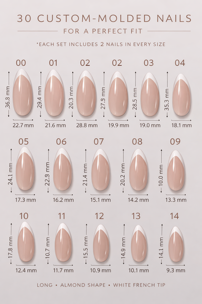 Sheer Icon - French Almond Press-On Nails | Iconic.Press