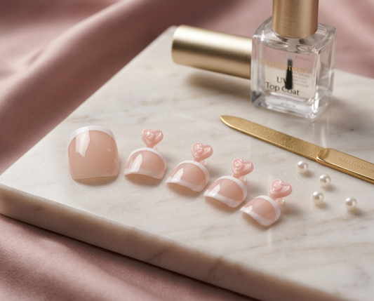 Timeless Duo - Matching French Mani & Pedi Press-On Nails | Iconic.Press
