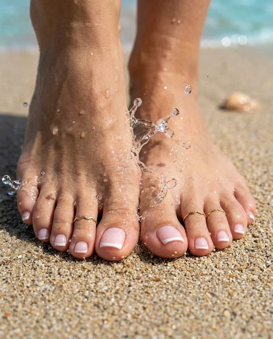Timeless Touch French Pedicure