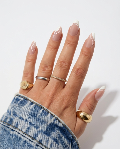 A French Affair - French Tip Press-On Nail Bundle | Iconic.Press