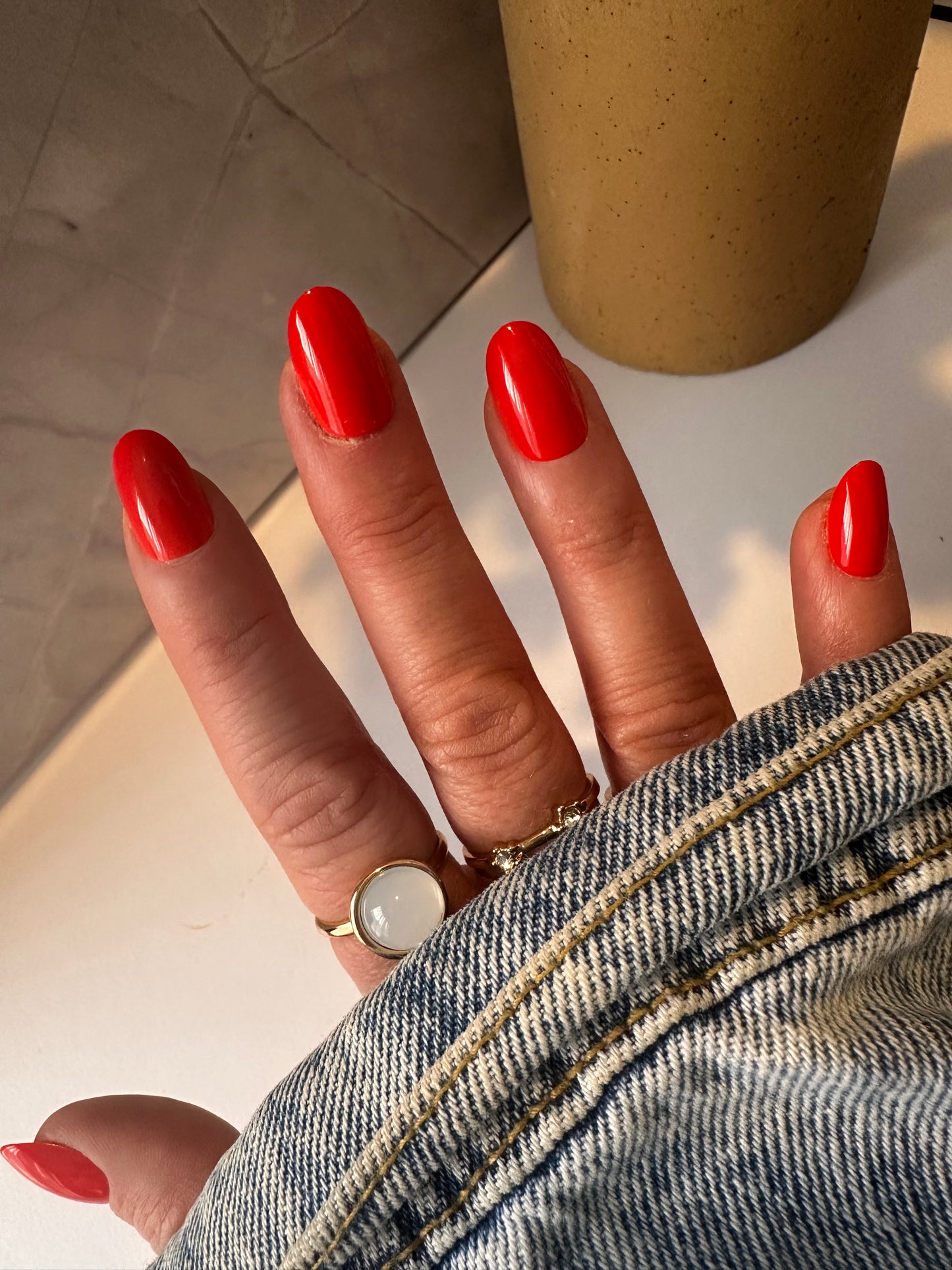 Coral Kiss - Oval Short Nails