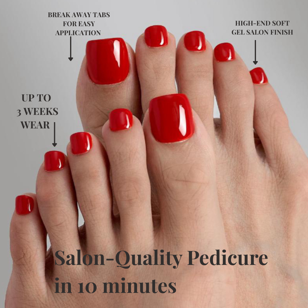 Red Velvet Bomb - Red Cat Eye Mani & Pedi Press-On Nails | Iconic.Press