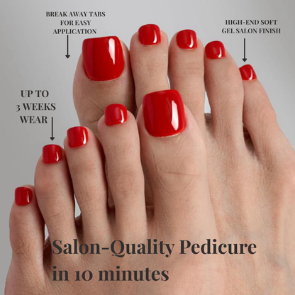 Red Velvet Bomb - Red Cat Eye Mani & Pedi Press-On Nails | Iconic.Press