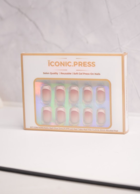 Timeless Duo - Matching French Mani & Pedi Press-On Nails | Iconic.Press