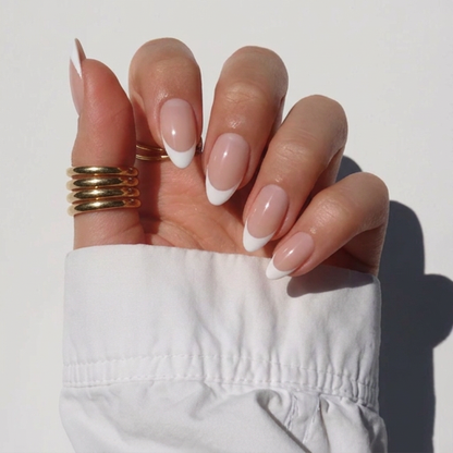 Classic Chic - Matching French Almond Mani & Pedi Press-On Nails | Iconic.Press