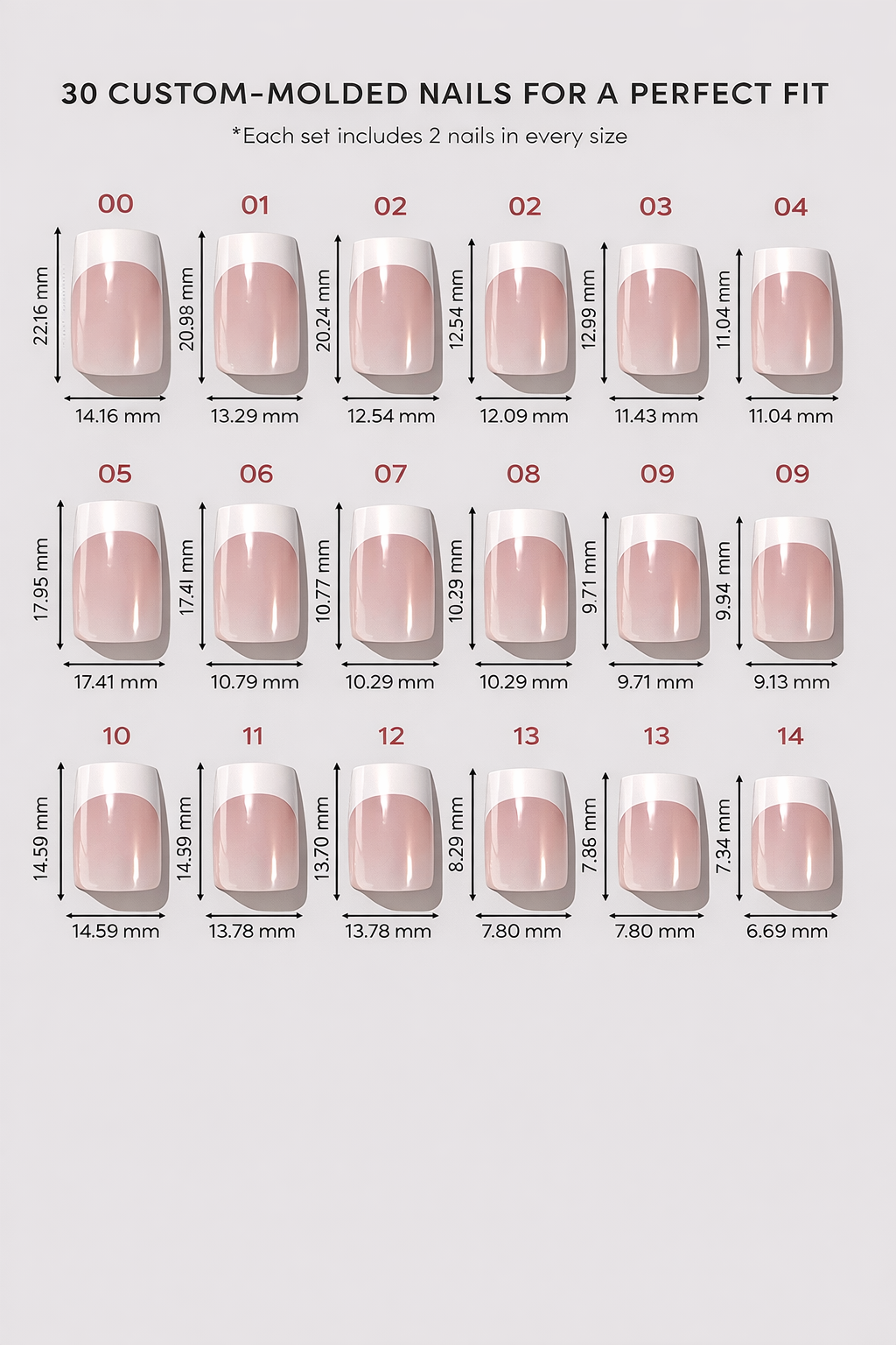 The Polished One - Square French Press-On Nails | Iconic.Press