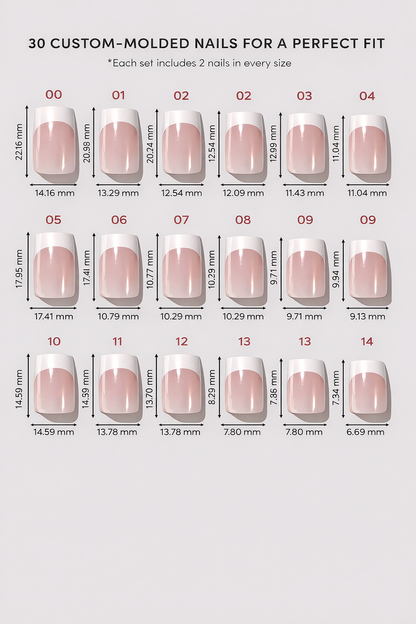 The Polished One - Square French Press-On Nails | Iconic.Press