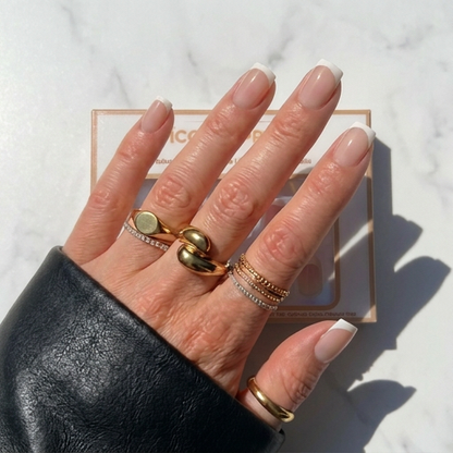 The Polished One - Square French Press-On Nails | Iconic.Press