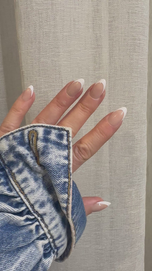 Sheer Icon - French Almond Nails